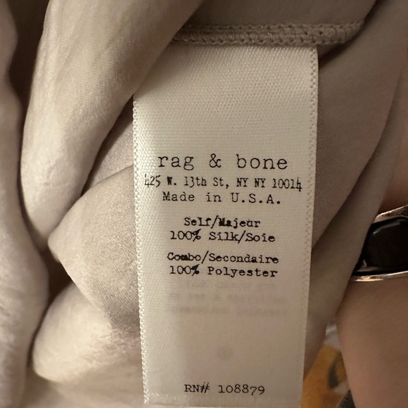 Rag and bone silk striped tank nude color combo - Picture 5 of 5